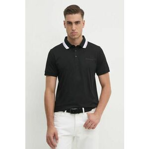 Karl Lagerfeld polo de bumbac culoarea negru, neted, 542200.745003 imagine