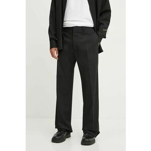 MM6 Maison Margiela pantaloni barbati, culoarea negru, cu fason chinos, SH2KA0013.M35227 imagine