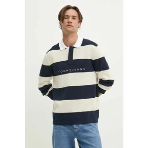 Tommy Jeans pulover de bumbac culoarea albastru marin, DM0DM19443 imagine