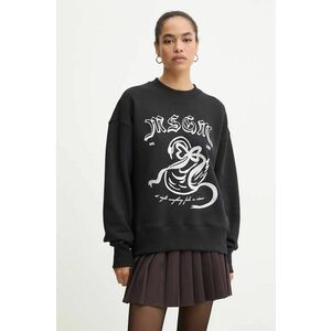 MSGM hanorac de bumbac femei, culoarea negru, cu imprimeu, 3742MDM110.247999 imagine