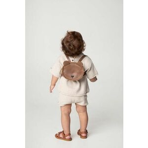 Donsje rucsac din piele pentru copii Kapi Classic Backpack Bear culoarea maro, mic, 5005003 imagine