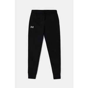 Under Armour pantaloni de trening pentru copii Rival Fleece Joggers culoarea albastru marin, neted, 1379787 imagine