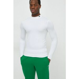 Lacoste longsleeve barbati, culoarea alb, neted imagine