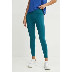 Puma leggins de antrenament Favorite Forever culoarea turcoaz, neted, 520267 imagine