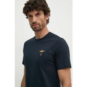 Aeronautica Militare tricou din bumbac barbati, culoarea albastru marin, cu imprimeu imagine