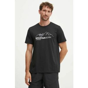 Peak Performance tricou barbati, culoarea negru, cu imprimeu imagine