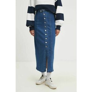 Answear Lab fustă din denim maxi, dreaptă imagine