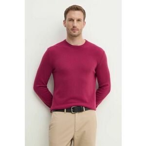 United Colors of Benetton pulover de lana barbati, culoarea bordo, light, 1002U1G34 imagine