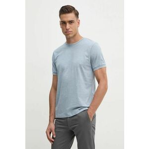 Hackett London tricou din bumbac barbati, melanj, HM500838 imagine