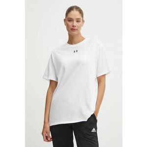 Under Armour tricou Campus femei, culoarea alb, 1387193 imagine