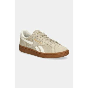 Reebok Classic sneakers din piele intoarsă Club C Grounds Uk culoarea bej, 100208145 imagine