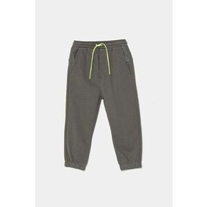 United Colors of Benetton pantaloni de trening pentru copii culoarea gri, cu imprimeu, 3WNCGF046 imagine