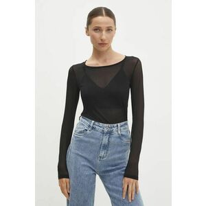 Answear Lab longsleeve culoarea negru imagine