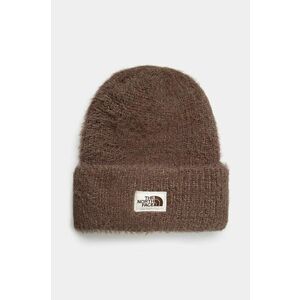 The North Face căciulă Salty Bae Lined Beanie culoarea maro, din tricot gros, NF0A7WJL1OI1 imagine