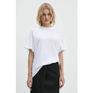 MM6 Maison Margiela tricou din bumbac femei, culoarea alb, S62GD0192.S23588 imagine