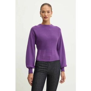 Silvian Heach pulover PROBIS femei, culoarea violet, light, GPA24276MA imagine