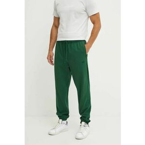 New Balance pantaloni de trening din bumbac culoarea verde, neted, MP41508NWG imagine