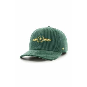 47brand șapcă de baseball din bumbac MLB Oakland Athletics culoarea verde, cu imprimeu imagine