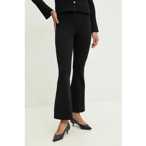 Luisa Spagnoli pantaloni de trening de lână MECCANISMO culoarea negru, neted, 541534 imagine