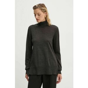 Bruuns Bazaar pulover de lana CharleneBBRoll Neck knit femei, culoarea maro, light, cu guler, BBW4181 imagine