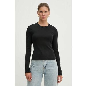 A.L.C. longsleeve din bumbac culoarea negru, 8KTOP00782 imagine