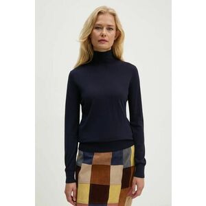 Theory pulover de lana femei, culoarea albastru marin, light, cu turtleneck, I1211703 imagine