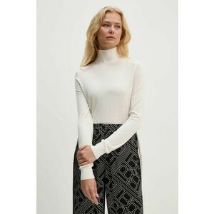 Theory pulover de lana femei, culoarea bej, light, cu turtleneck, I1211703 imagine