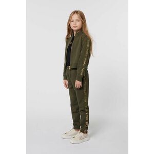 Michael Kors pantaloni de trening pentru copii culoarea verde, cu imprimeu, R30177 imagine