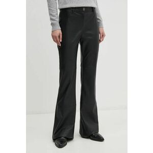 Artigli pantaloni femei, culoarea negru, evazati, high waist, ACPA000229 imagine