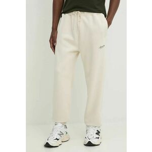 Abercrombie & Fitch pantaloni de trening culoarea bej, neted, KI134-4049 imagine