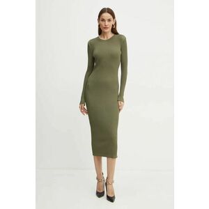 Silvian Heach rochie CHIKIO culoarea verde, midi, mulata, GPA24081VE imagine