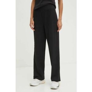 Puma pantaloni de trening culoarea negru, neted, 681501 imagine