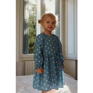 Konges Sløjd rochie din bumbac pentru copii VIDA DRESS GOTS mini, evazati, KS101726 imagine