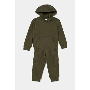 adidas Originals trening copii HOODIE FZ CARGO culoarea verde, IX9822 imagine