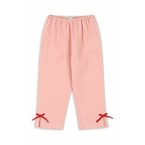 Konges Sløjd pantaloni de trening pentru copii AVA PANTS GOTS culoarea roz, neted, KS101764 imagine