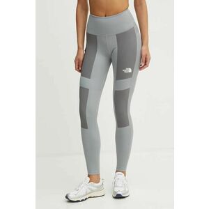 The North Face leggins sport Mountain Athletics Multi femei, culoarea gri, modelator, NF0A893DWIY1 imagine