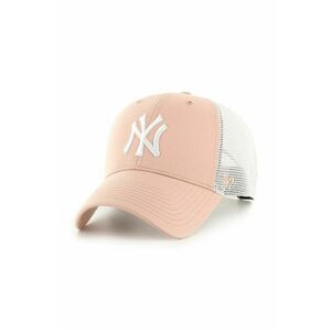 47 brand sapca MLB New York Yankees culoarea bej, cu imprimeu, B-BRANS17CTP-DV imagine