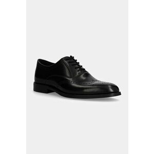 Aldo pantofi de piele DONALD barbati, culoarea negru, 13814436 DONALD imagine