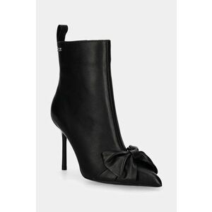 Karl Lagerfeld cizme de piele SARABANDE femei, culoarea negru, cu toc cui, KL30944 imagine