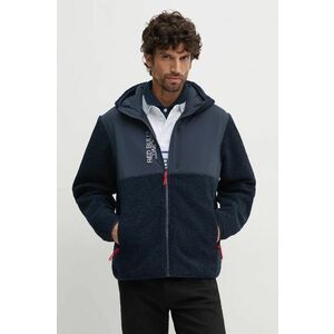 Pepe Jeans bluză Red Bull Racing x Pepe Jeans bărbați, culoarea bleumarin, cu glugă, cu imprimeu, RM490005 imagine