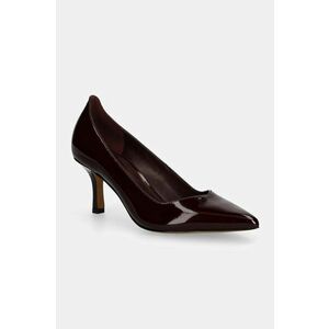 Dkny stilettos de piele Ivanie culoarea bordo, K3400525 imagine