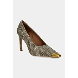 Kurt Geiger London pantofi cu toc Regent Court culoarea bej, 3448449609 imagine