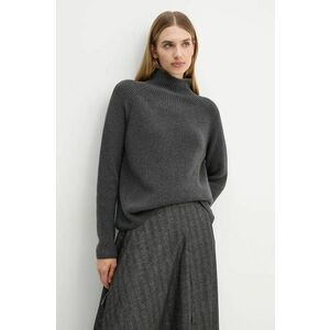 Marc O'Polo pulover de bumbac culoarea gri, cu turtleneck imagine