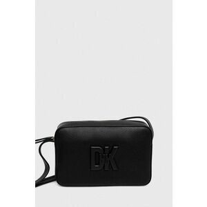 Dkny poseta de piele culoarea negru imagine