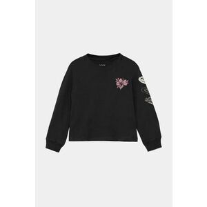 Roxy longsleeve din bumbac pentru copii LET SOMEBODY GO culoarea negru, ERGZT04059 imagine