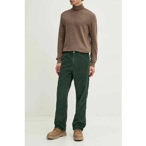 Levi's pantaloni de bumbac culoarea verde, drept, 568 LOOSE STRT imagine