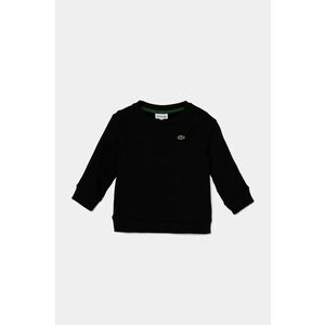 Lacoste bluza copii culoarea negru, melanj imagine