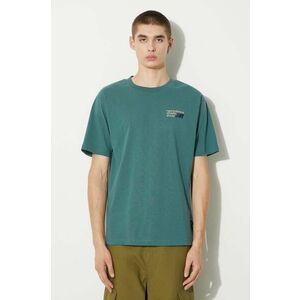 New Balance tricou din bumbac Athletics Premium Logo barbati, culoarea verde, cu imprimeu, MT41908NUS imagine