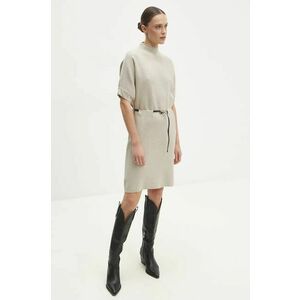 Answear Lab rochie culoarea bej, mini, oversize imagine