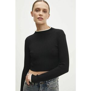 Answear Lab pulover femei, culoarea negru, cu turtleneck imagine